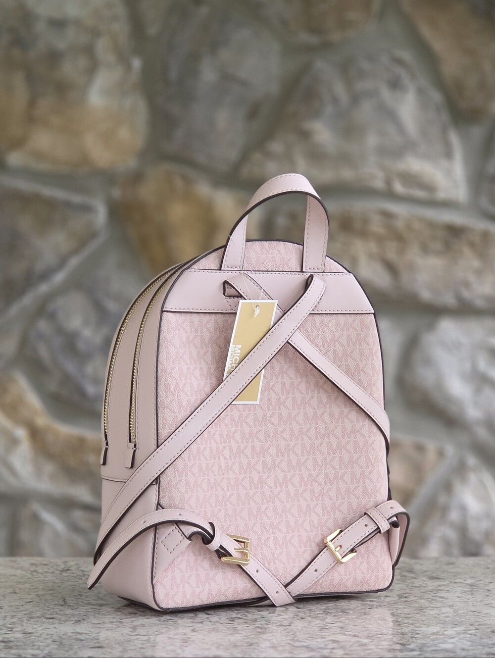 Michael Kors Jayce Logo Medium Pink Backpack - Picture 3 of 10